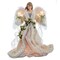 Kurt Adler 16-Inch UL 10-Light Ivory and Gray Angel Tree Topper